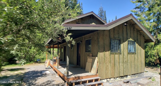 1007 Ruby Creek Rd, Naples, ID 83847 - view of front of property with board and batten siding