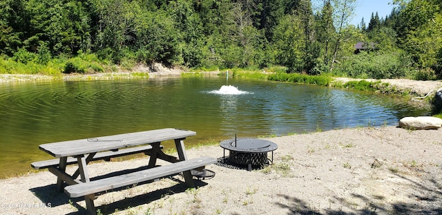 1007 Ruby Creek Rd, Naples, ID 83847 - water view with a heavily wooded area
