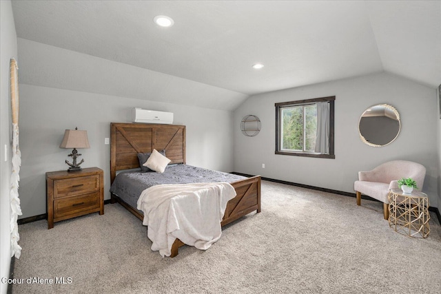 3772 S Schilling Loop, Post Falls, ID 83854 - bedroom featuring vaulted ceiling, carpet, and recessed lighting