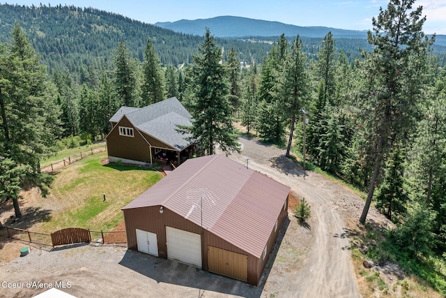 1529 S Saddleback Dr, Coeur Dalene, ID 83814 - view of subject property featuring a forest and a mountainous background
