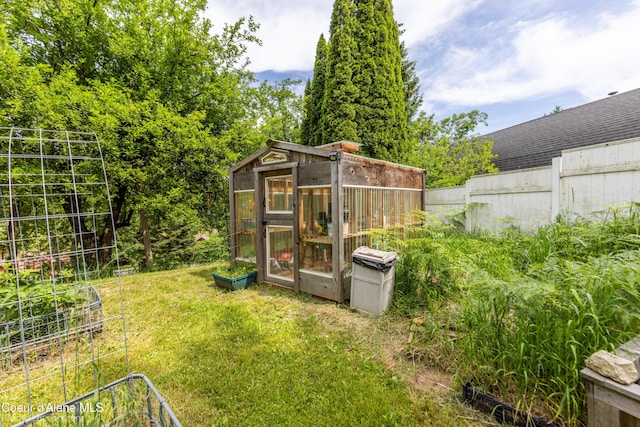 19441 N Rustic Ridge Trl, Rathdrum, ID 83858 - view of yard with a greenhouse and an outbuilding