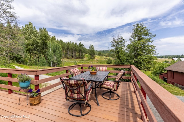 19441 N Rustic Ridge Trl, Rathdrum, ID 83858 - deck featuring outdoor dining space