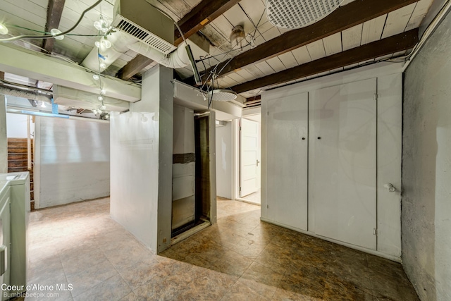 421 W Walnut Ave, Coeur Dalene, ID 83814 - unfinished basement featuring separate washer and dryer