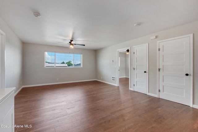 1313 N Division Ave Unit C, Sandpoint, ID 83864 - spare room featuring a ceiling fan, wood finished floors, and a smoke detector