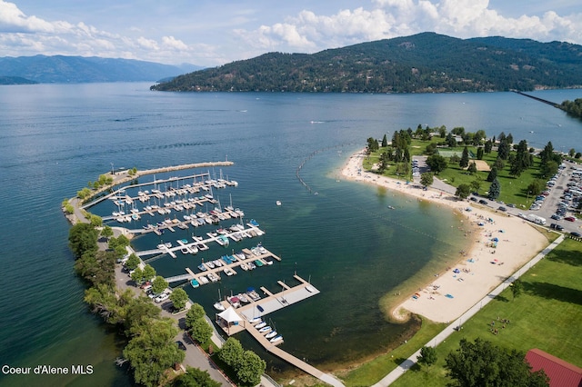 1313 N Division Ave Unit C, Sandpoint, ID 83864 - aerial view of a water and mountain view