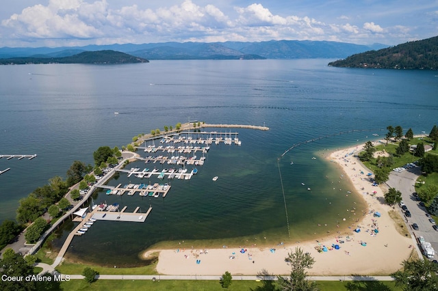 1313 N Division Ave Unit C, Sandpoint, ID 83864 - aerial view of a water and mountain view