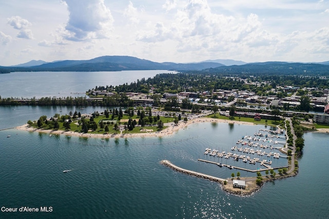 1313 N Division Ave Unit C, Sandpoint, ID 83864 - bird's eye view of a water and mountain view