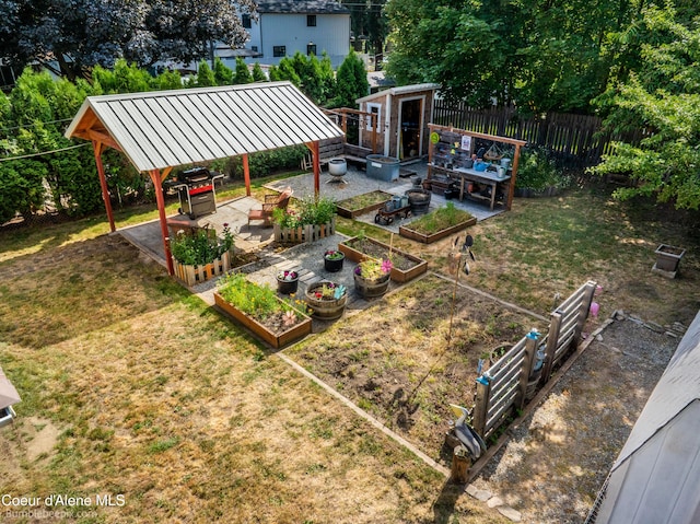 1025 N 1st St, Coeur Dalene, ID 83814 - view of yard with a vegetable garden