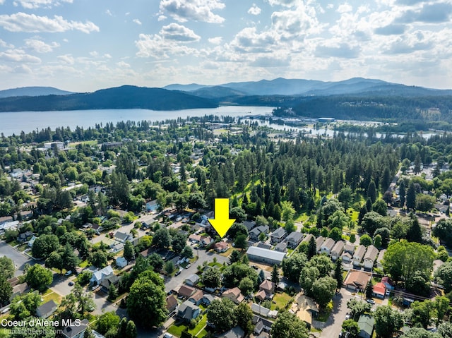 1025 N 1st St, Coeur Dalene, ID 83814 - drone / aerial view of a water and mountain view