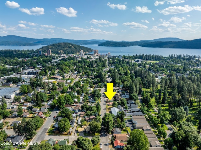 1025 N 1st St, Coeur Dalene, ID 83814 - drone / aerial view of a water and mountain view
