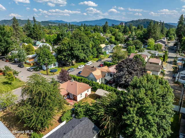 1025 N 1st St, Coeur Dalene, ID 83814 - aerial view of residential area with mountains