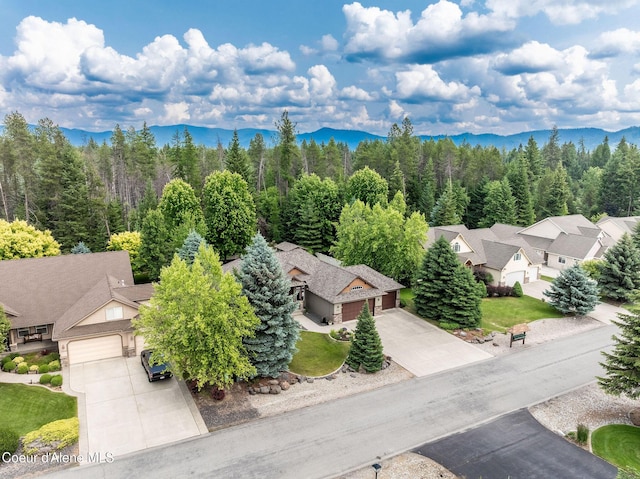 12608 N Shamrock St, Hayden, ID 83835 - drone / aerial view of a forest and mountains