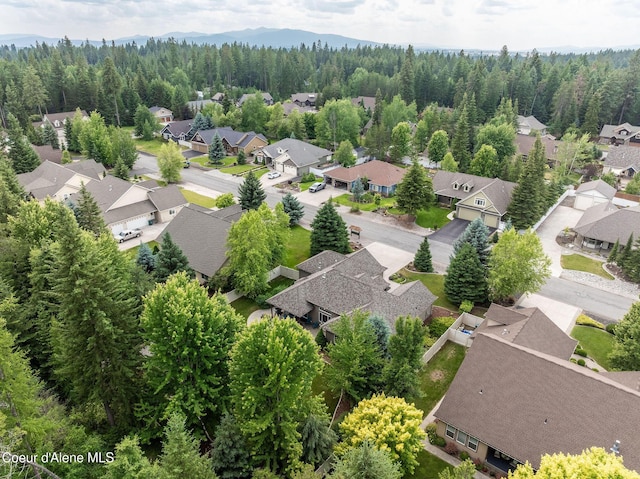 12608 N Shamrock St, Hayden, ID 83835 - aerial view of residential area featuring a forest