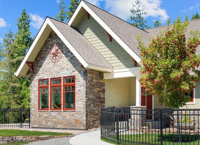 4127 Sagle Rd, Sagle, ID 83860 - craftsman inspired home with stone siding and roof with shingles