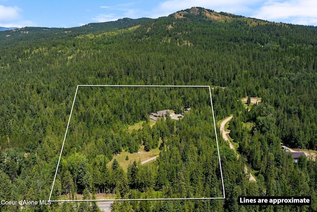 4127 Sagle Rd, Sagle, ID 83860 - aerial view of property's location featuring property boundaries highlighted