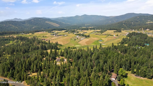 5143 W Crazy Creek Rd, Coeur Dalene, ID 83814 - view of mountain backdrop with a forest