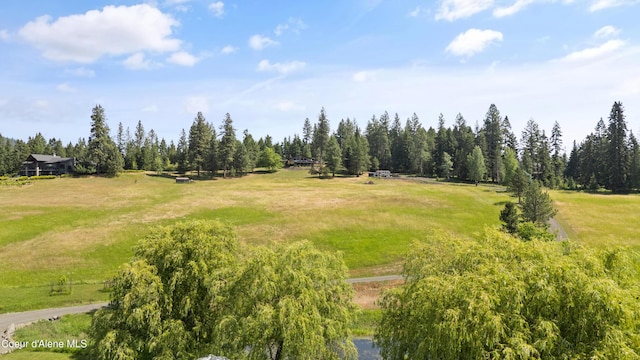 5143 W Crazy Creek Rd, Coeur Dalene, ID 83814 - view of yard with a view of countryside