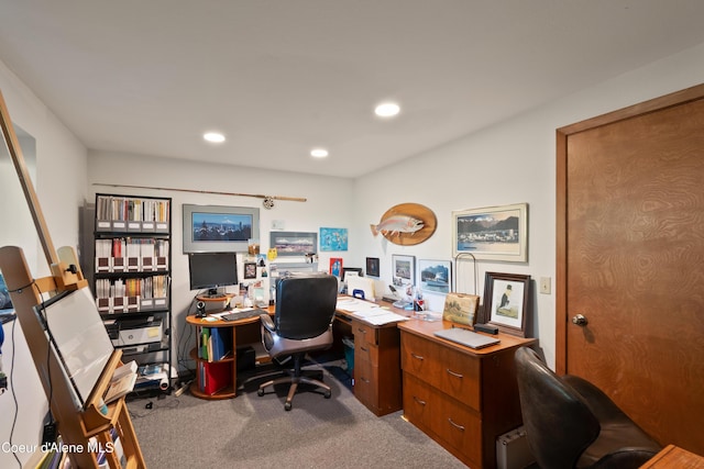5143 W Crazy Creek Rd, Coeur Dalene, ID 83814 - carpeted office space with recessed lighting