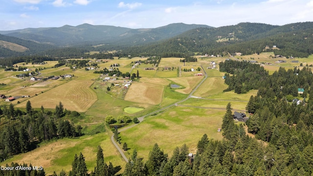 5143 W Crazy Creek Rd, Coeur Dalene, ID 83814 - aerial overview of property's location with a mountainous background