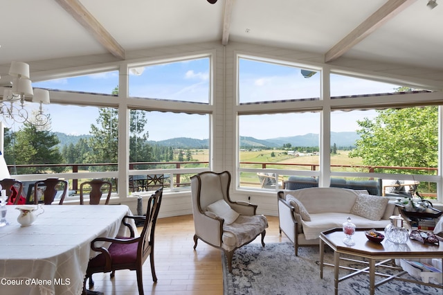 5143 W Crazy Creek Rd, Coeur Dalene, ID 83814 - sunroom / solarium featuring a mountain view