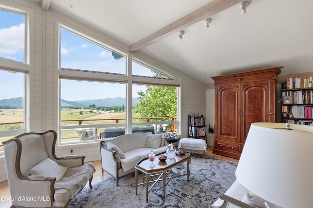 5143 W Crazy Creek Rd, Coeur Dalene, ID 83814 - living room with light wood-style flooring and a mountain view
