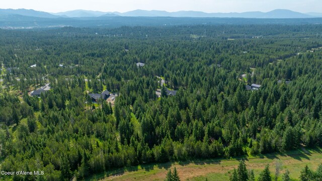 21315 N Eclipse Rd, Rathdrum, ID 83858 - aerial overview of property's location with a mountainous background