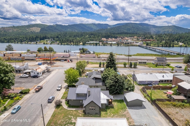 110 Cedar St, Priest River, ID 83856 - aerial view of a water and mountain view and a heavily wooded area