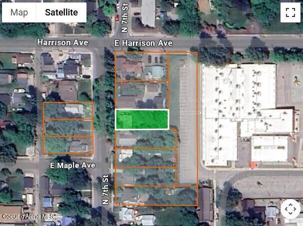 1138 N 7th St, Coeur Dalene, ID 83814 - map of property location featuring property boundaries highlighted