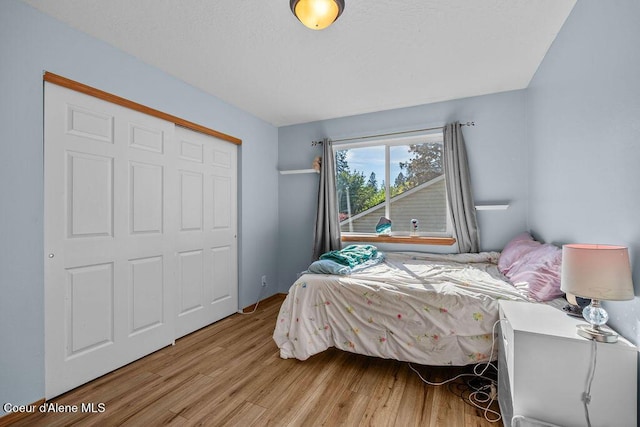 5735 E Steamboat Bnd, Post Falls, ID 83854 - bedroom with light wood-style floors and a closet