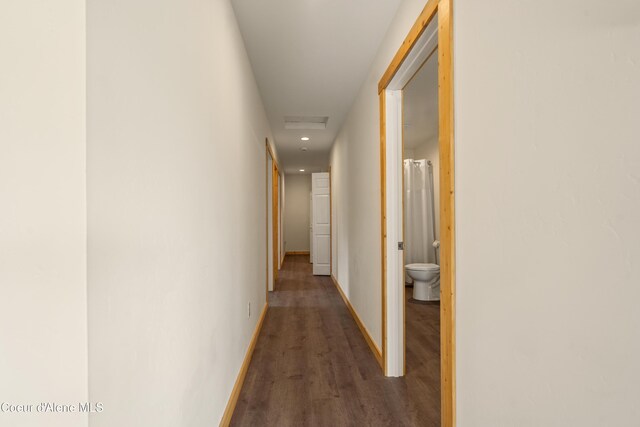 185 Leo Ln, Moyie Springs, ID 83845 - corridor featuring dark wood finished floors and recessed lighting