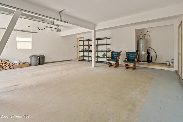 185 Leo Ln, Moyie Springs, ID 83845 - garage with water heater and a garage door opener