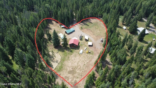 475 Old Range Rd, Clark Fork, ID 83811 - view of property location featuring property boundaries highlighted
