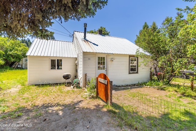 219 E 4th St, Oldtown, ID 83822 - view of front of property with a metal roof