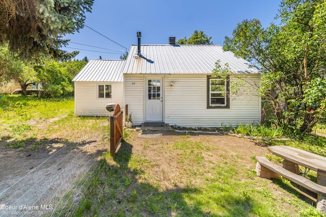219 E 4th St, Oldtown, ID 83822 - back of house with a metal roof