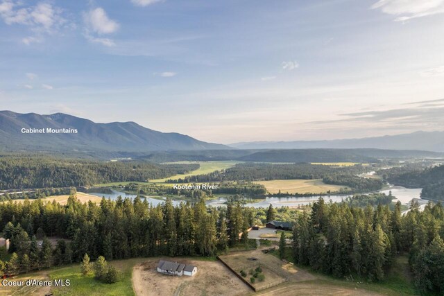 156 Promise Ln, Moyie Springs, ID 83845 - view of mountain backdrop featuring a nearby body of water