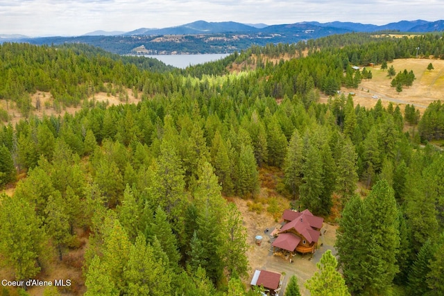 26443 S Farup Rd, Worley, ID 83876 - bird's eye view of a heavily wooded area and a mountainous background