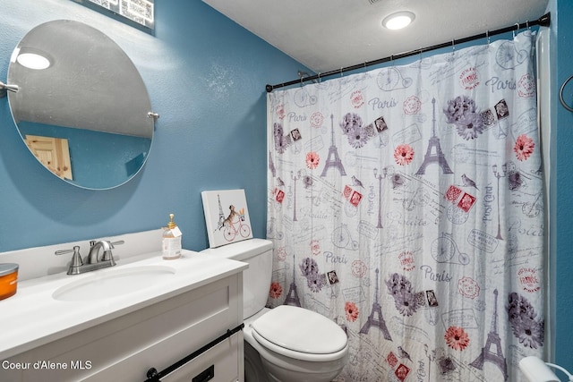 26443 S Farup Rd, Worley, ID 83876 - bathroom with vanity and curtained shower
