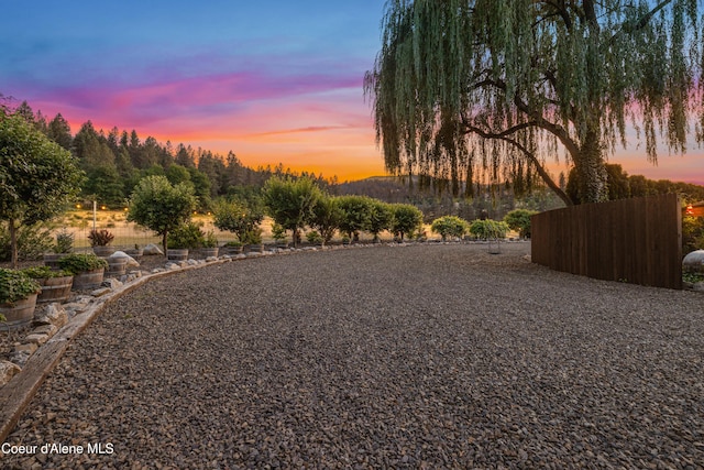 822 Ridgewood, Kamiah, ID 83536 - view of yard at dusk