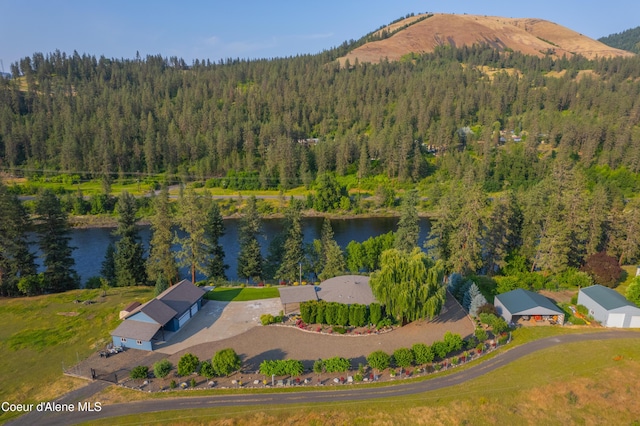 822 Ridgewood, Kamiah, ID 83536 - aerial view of a water and mountain view