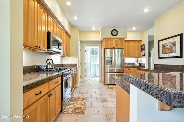 30 Beacon Hill Rd, Cocolalla, ID 83813 - kitchen with appliances with stainless steel finishes, tile countertops, and recessed lighting