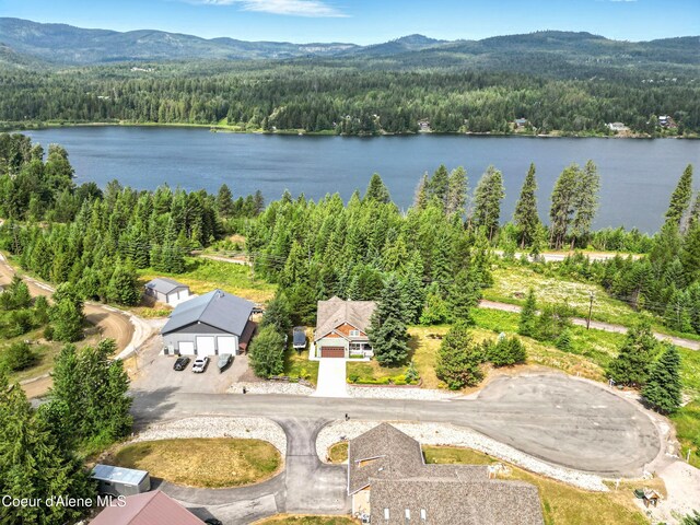 30 Beacon Hill Rd, Cocolalla, ID 83813 - aerial view of a water and mountain view