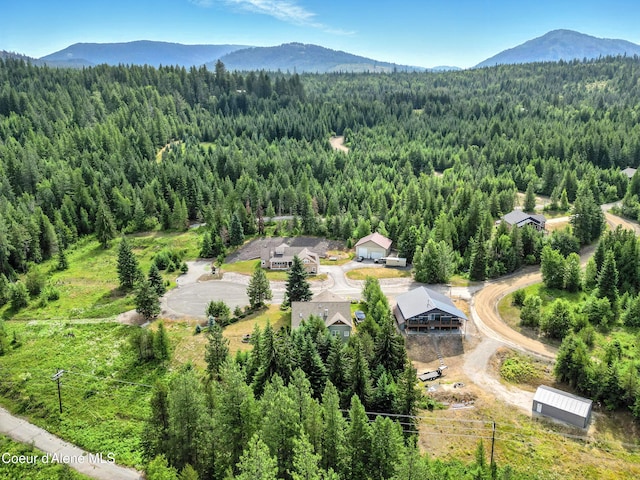 30 Beacon Hill Rd, Cocolalla, ID 83813 - drone / aerial view of a heavily wooded area and mountains