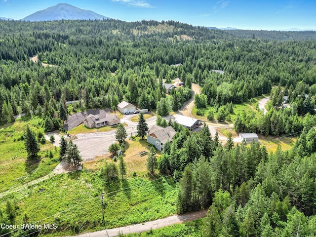 30 Beacon Hill Rd, Cocolalla, ID 83813 - aerial view of a heavily wooded area and a mountainous background