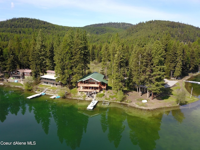 1349 Lakeshore Dr, Libby, MT 59923 - aerial view of property's location featuring a forest and a large body of water