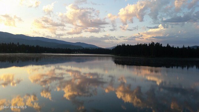 1349 Lakeshore Dr, Libby, MT 59923 - water view featuring a heavily wooded area and mountains