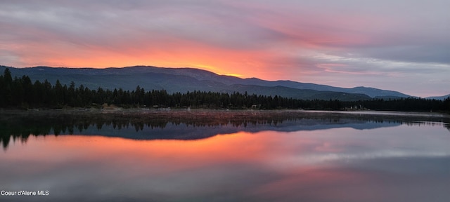 1349 Lakeshore Dr, Libby, MT 59923 - view of mountain background with a nearby body of water and a heavily wooded area