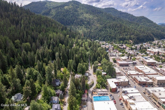 606 Residence St, Wallace, ID 83873 - aerial view of a mountainous background