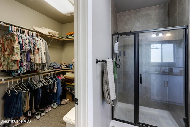 4574 N Connery Loop, Post Falls, ID 83854 - bathroom with a spacious closet and a shower stall