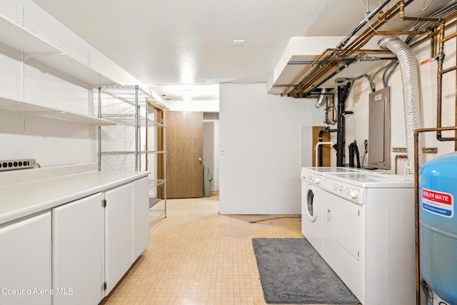 5678 N Pinegrove Dr, Coeur Dalene, ID 83815 - finished below grade area with washing machine and dryer, a water pressure tank, and electric panel