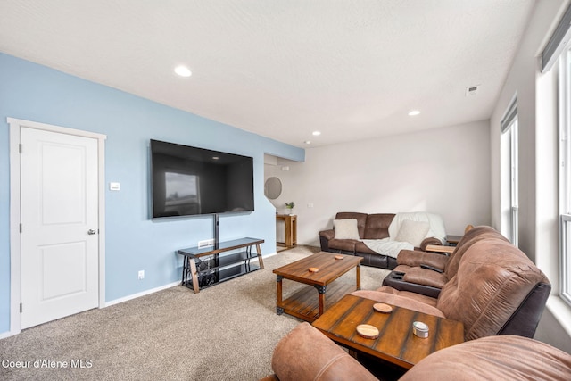 3664 W Belgrave Way, Hayden, ID 83835 - carpeted living area with recessed lighting and baseboards
